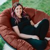 Classic Accessories Montlake Water-Resistant 50" Papasan Cushion, Heather Henna 60-539-046601-EC